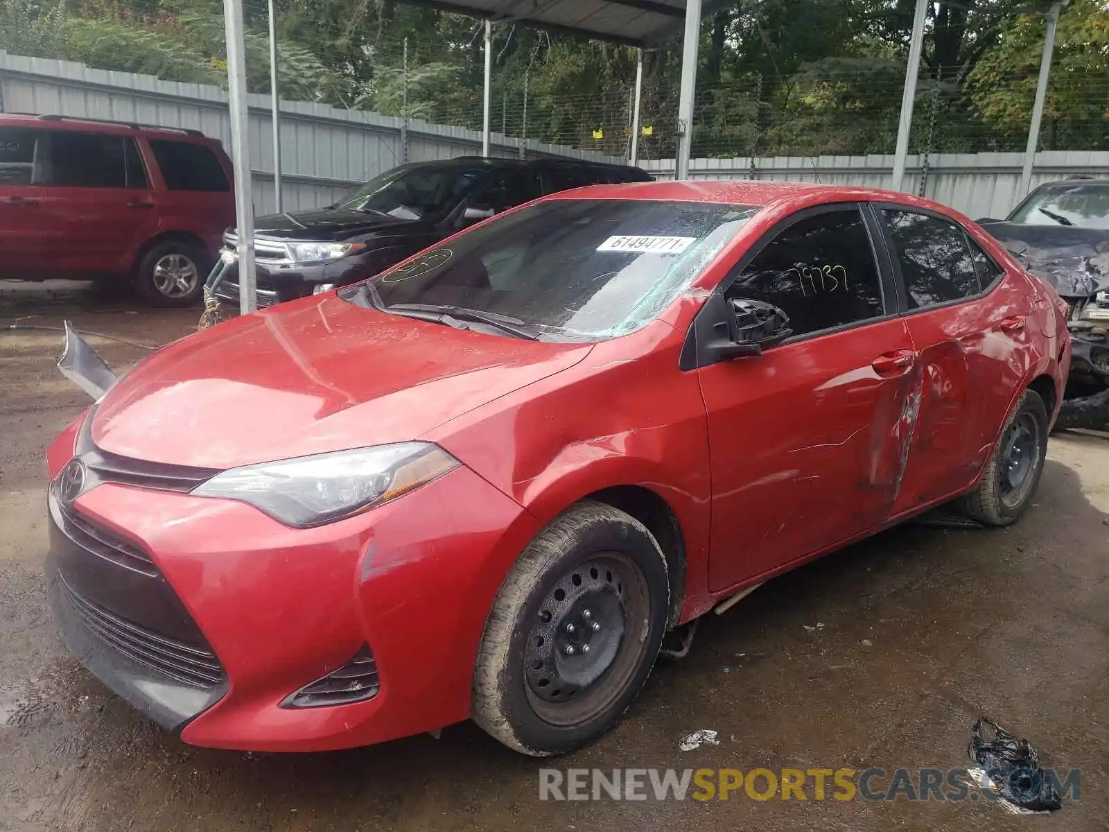 2 Photograph of a damaged car 5YFBURHE8KP873716 TOYOTA COROLLA 2019