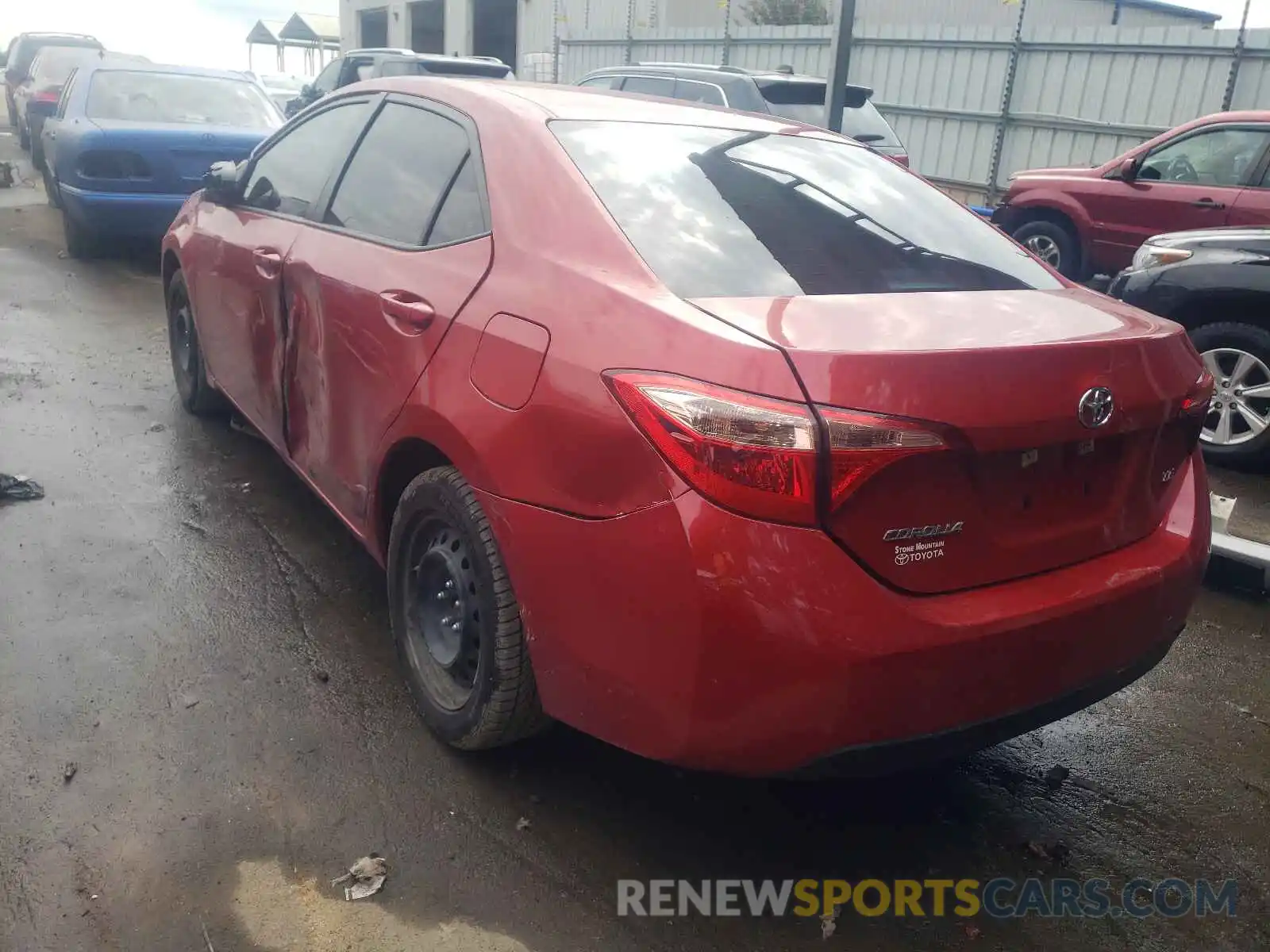 3 Photograph of a damaged car 5YFBURHE8KP873716 TOYOTA COROLLA 2019