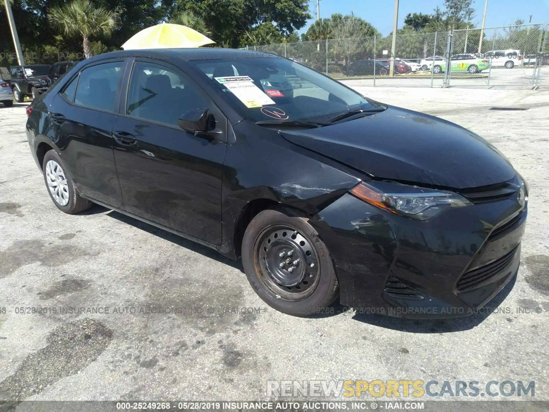 1 Photograph of a damaged car 5YFBURHE8KP873828 TOYOTA COROLLA 2019