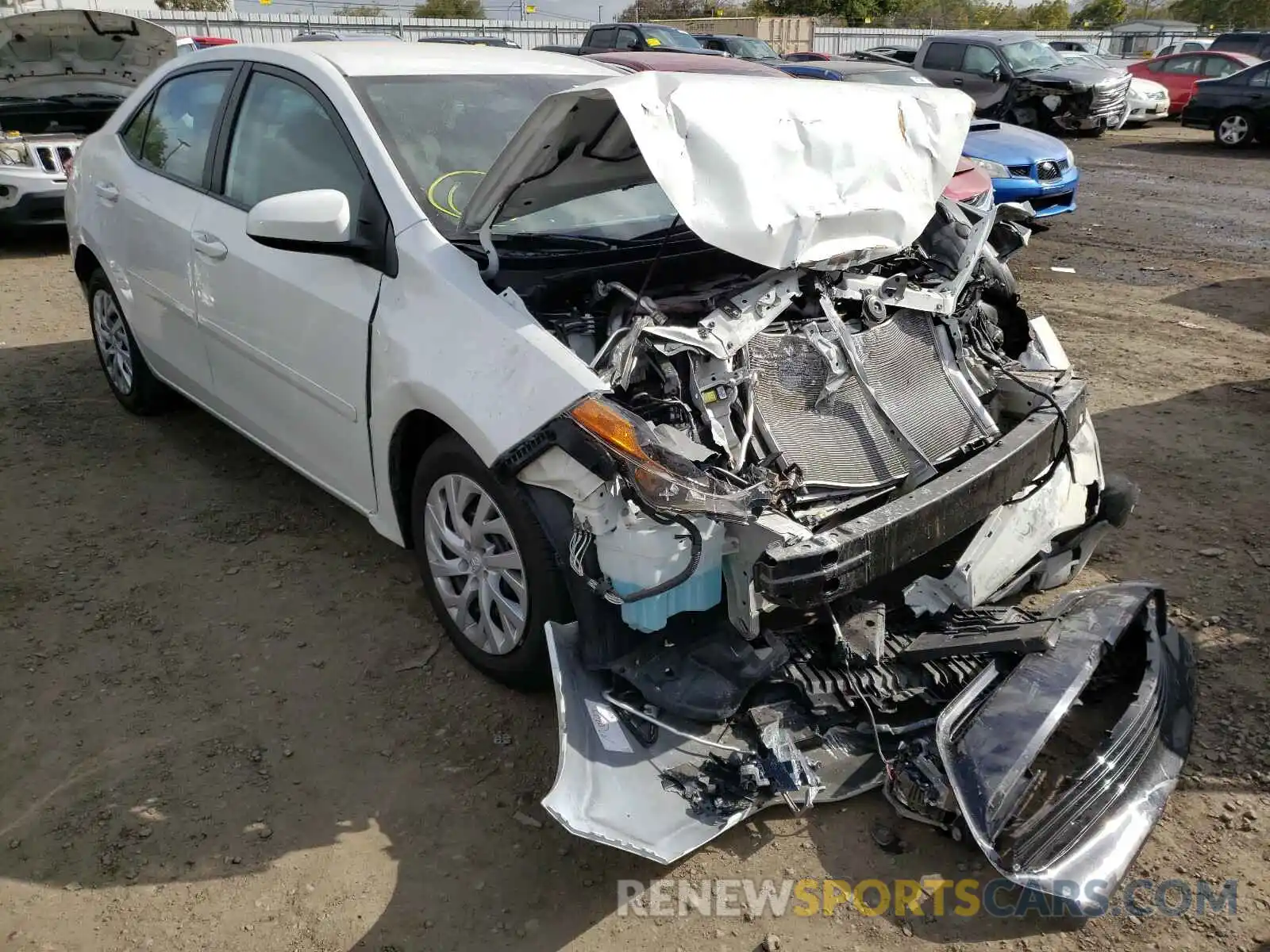 1 Photograph of a damaged car 5YFBURHE8KP873960 TOYOTA COROLLA 2019