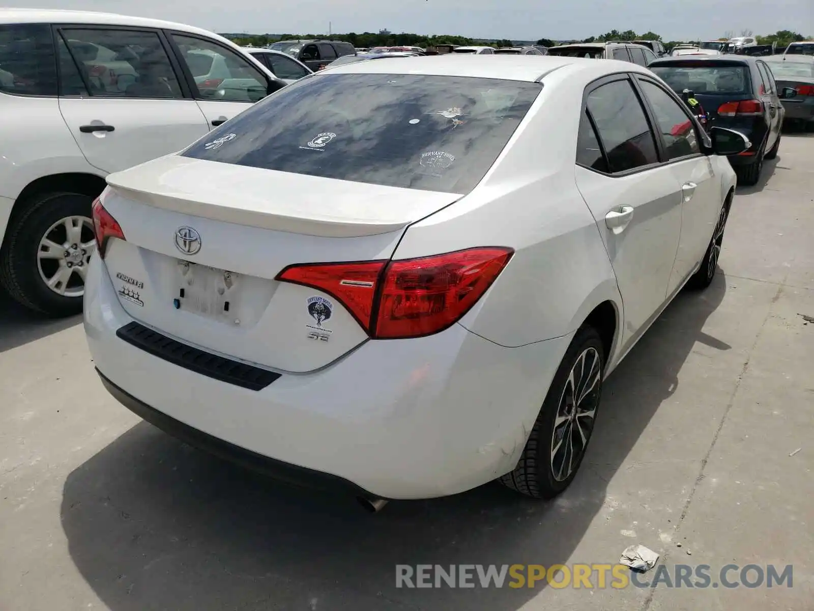 4 Photograph of a damaged car 5YFBURHE8KP874218 TOYOTA COROLLA 2019