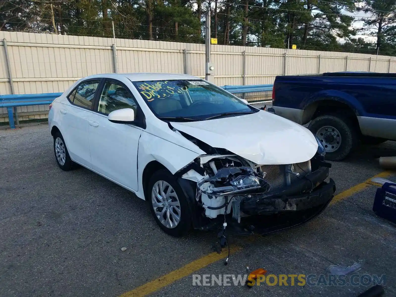 1 Photograph of a damaged car 5YFBURHE8KP874316 TOYOTA COROLLA 2019