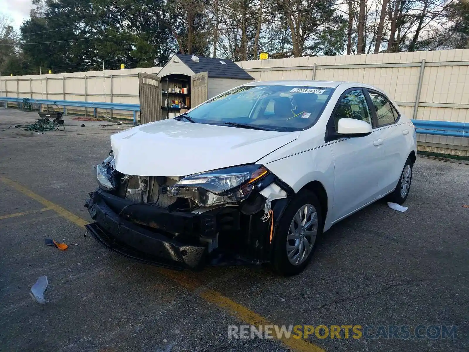 2 Photograph of a damaged car 5YFBURHE8KP874316 TOYOTA COROLLA 2019