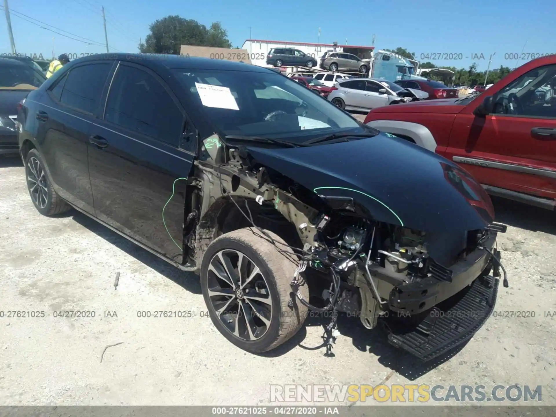 1 Photograph of a damaged car 5YFBURHE8KP874445 TOYOTA COROLLA 2019