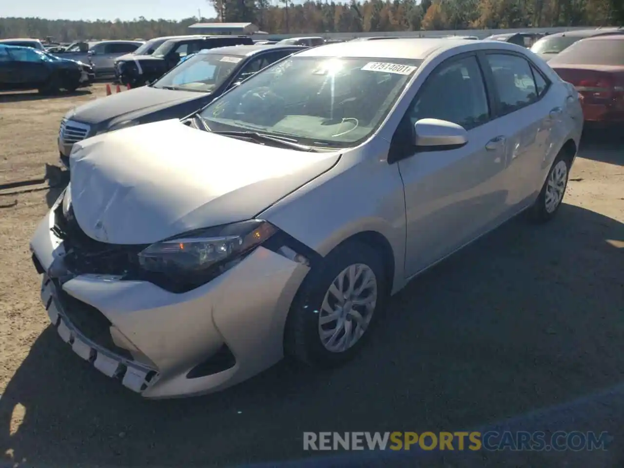 2 Photograph of a damaged car 5YFBURHE8KP874543 TOYOTA COROLLA 2019