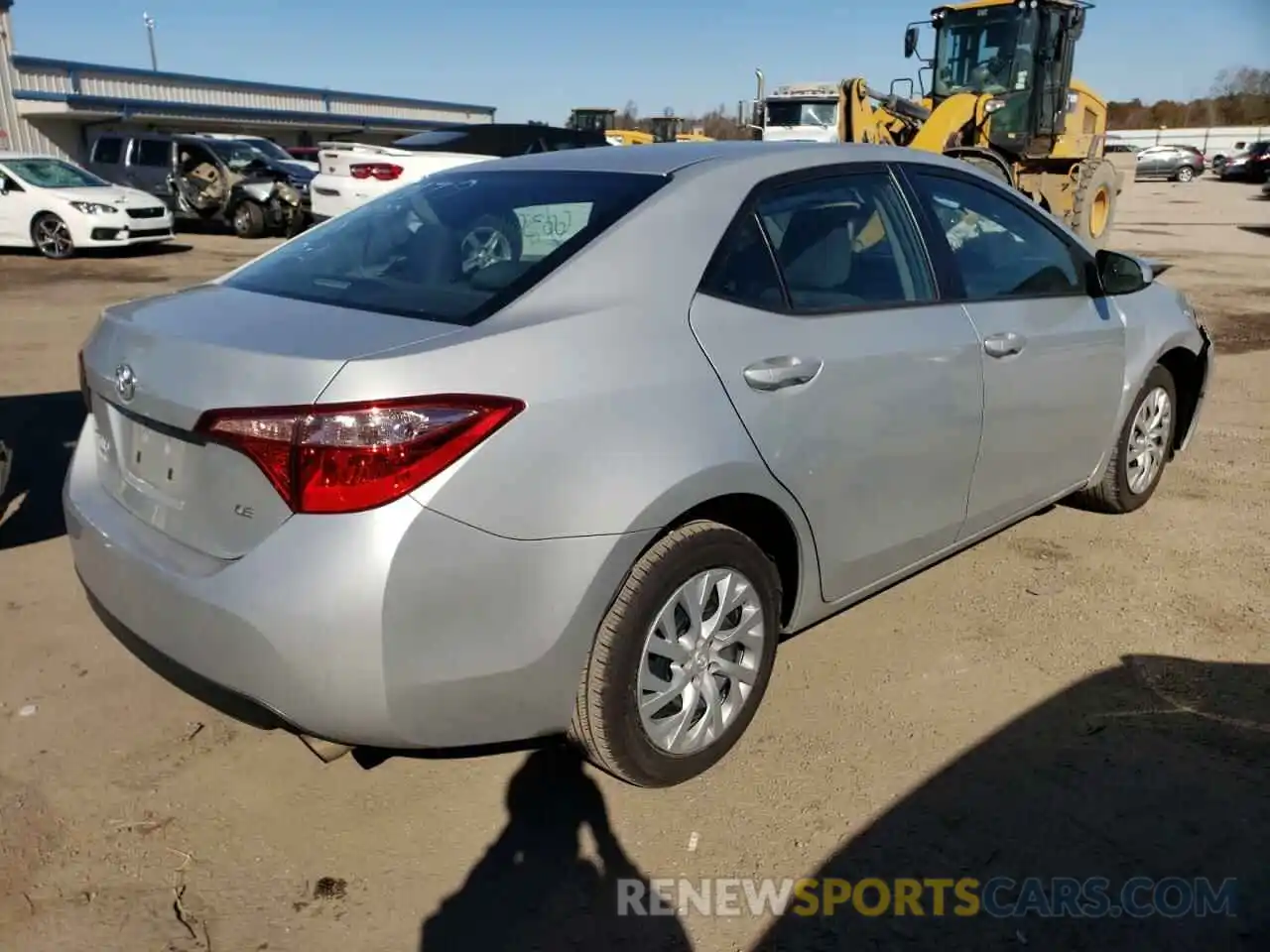 4 Photograph of a damaged car 5YFBURHE8KP874543 TOYOTA COROLLA 2019