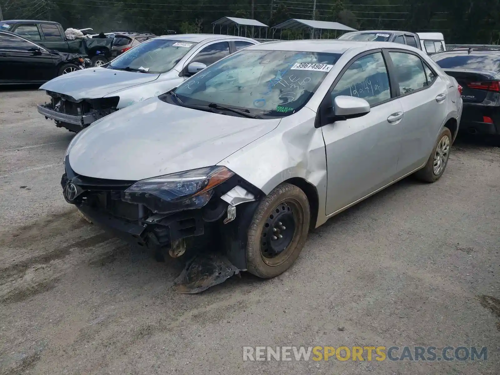 2 Photograph of a damaged car 5YFBURHE8KP874820 TOYOTA COROLLA 2019