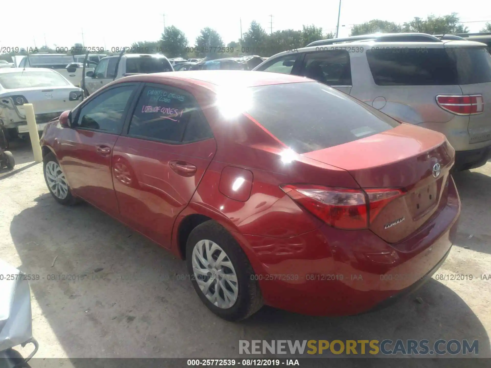 3 Photograph of a damaged car 5YFBURHE8KP875269 TOYOTA COROLLA 2019