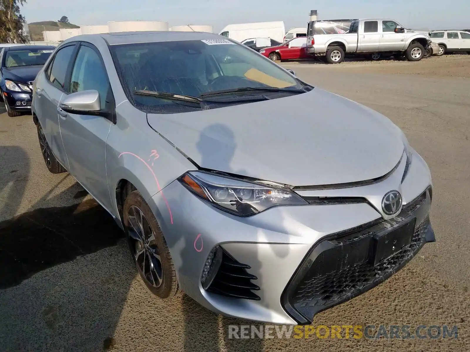 1 Photograph of a damaged car 5YFBURHE8KP875322 TOYOTA COROLLA 2019