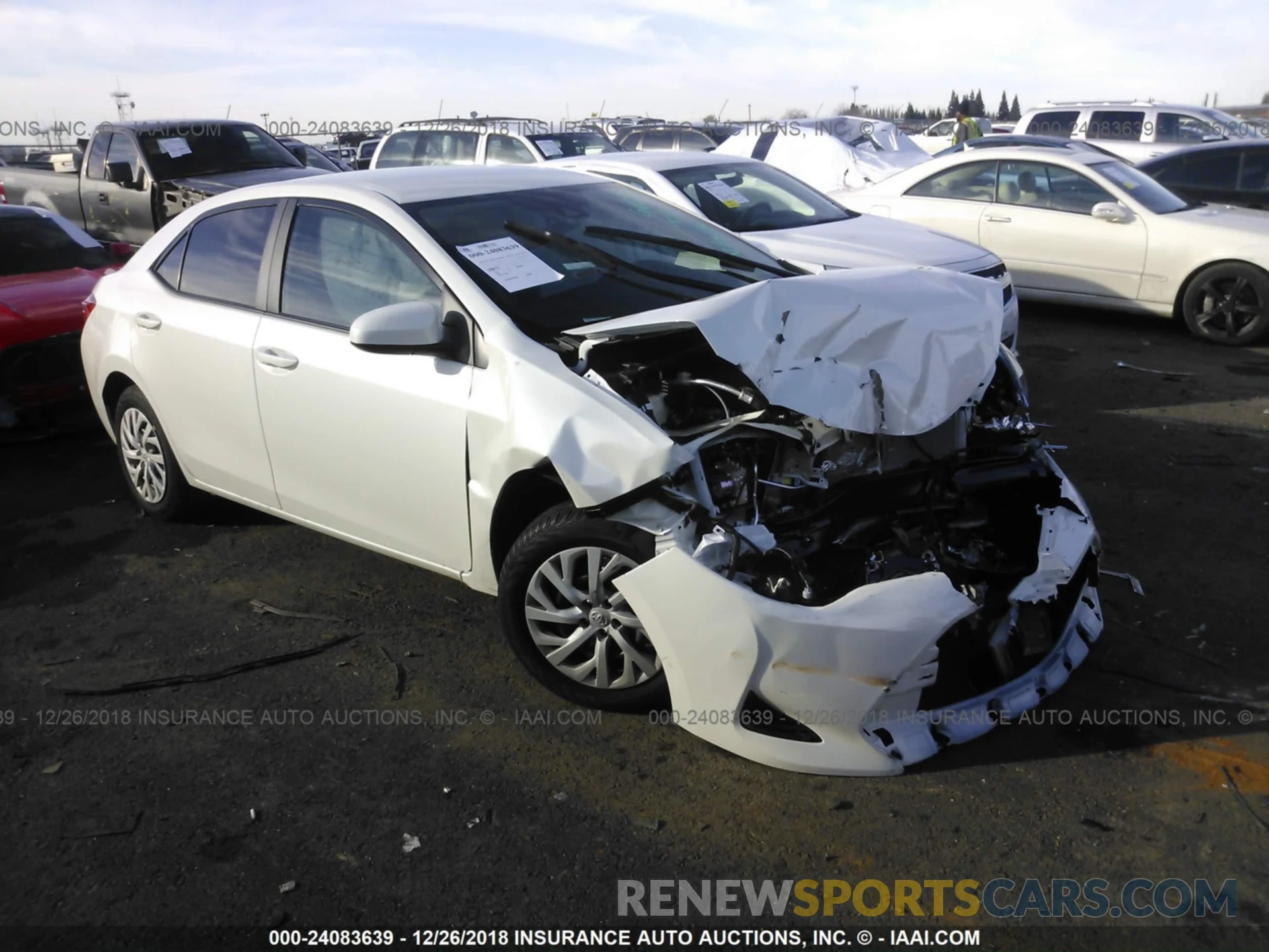 1 Photograph of a damaged car 5YFBURHE8KP875417 TOYOTA COROLLA 2019