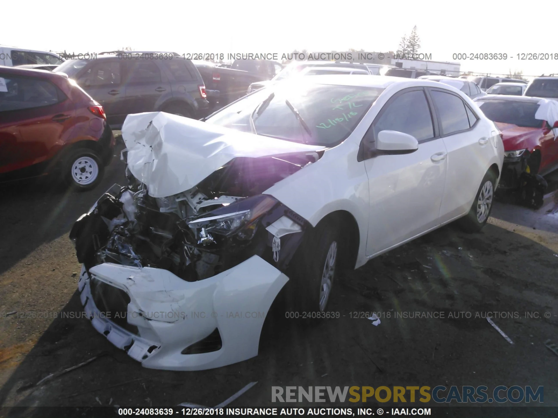 2 Photograph of a damaged car 5YFBURHE8KP875417 TOYOTA COROLLA 2019