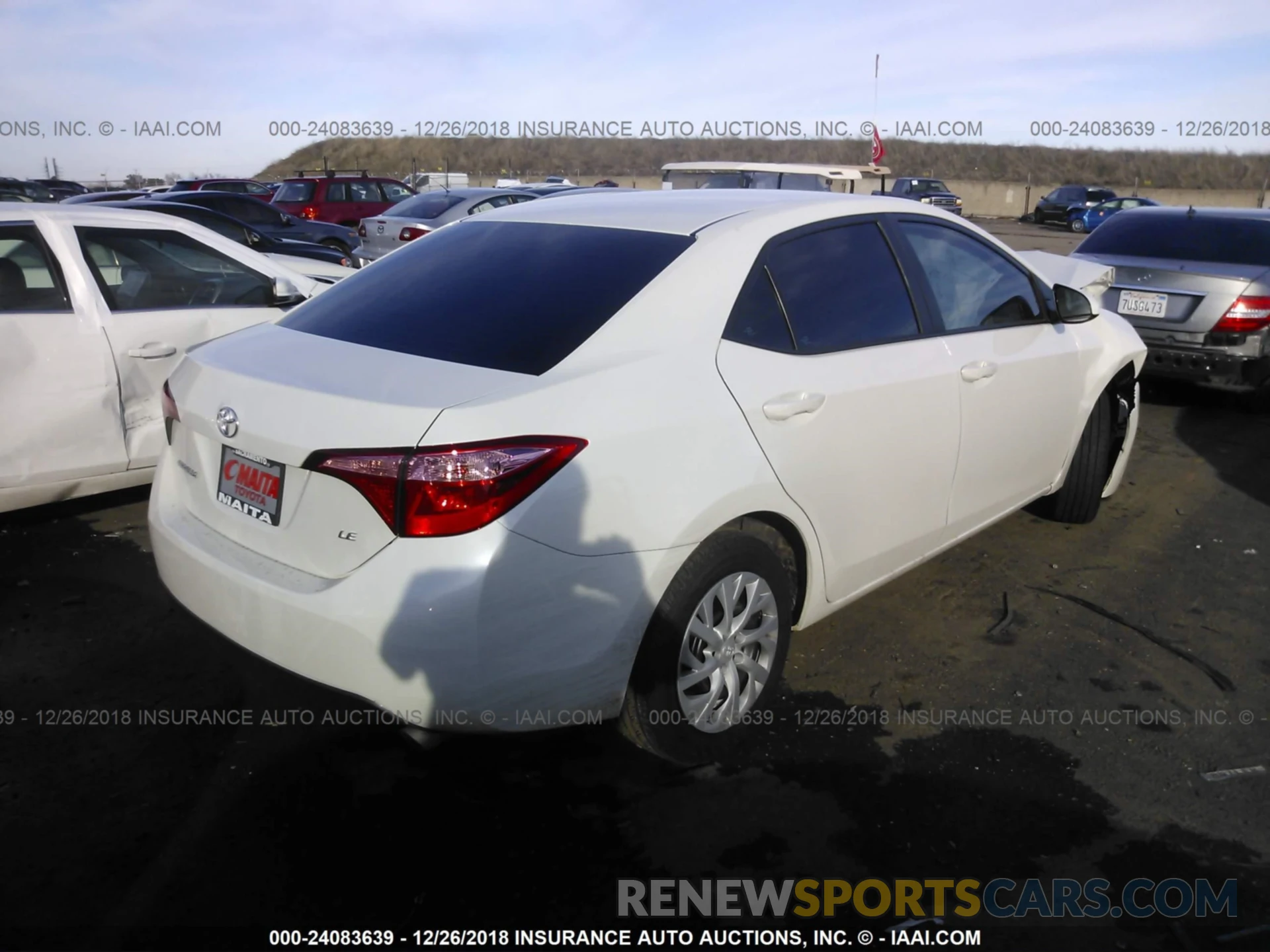 4 Photograph of a damaged car 5YFBURHE8KP875417 TOYOTA COROLLA 2019