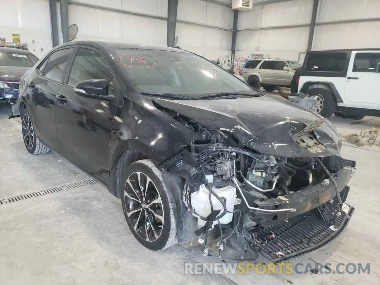 1 Photograph of a damaged car 5YFBURHE8KP875742 TOYOTA COROLLA 2019