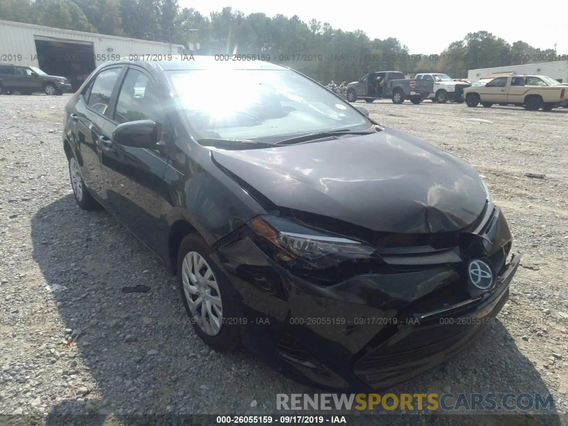 1 Photograph of a damaged car 5YFBURHE8KP875787 TOYOTA COROLLA 2019