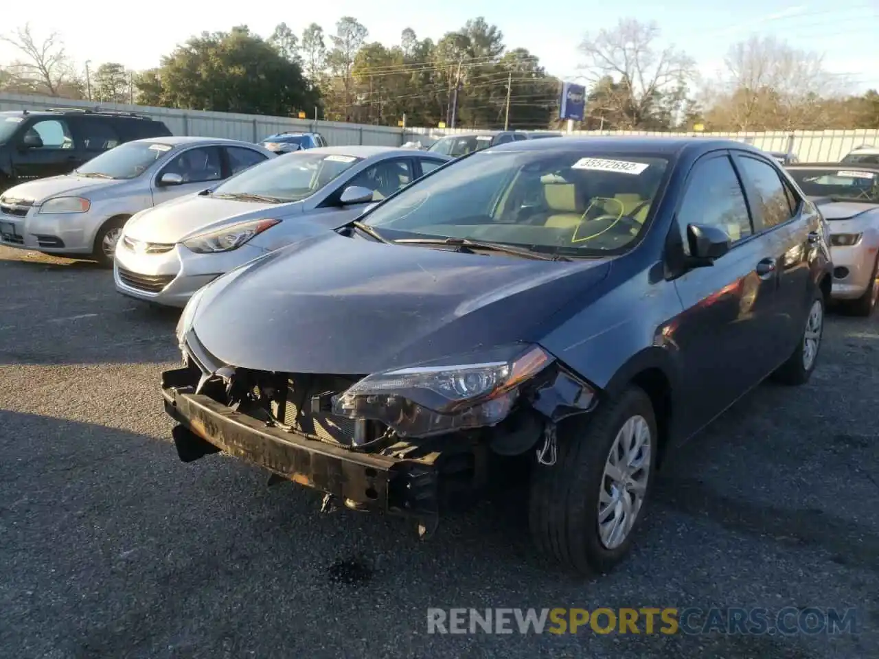 2 Photograph of a damaged car 5YFBURHE8KP875871 TOYOTA COROLLA 2019