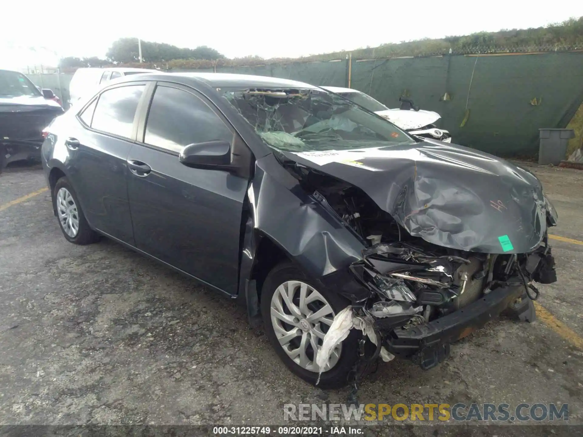 1 Photograph of a damaged car 5YFBURHE8KP876051 TOYOTA COROLLA 2019