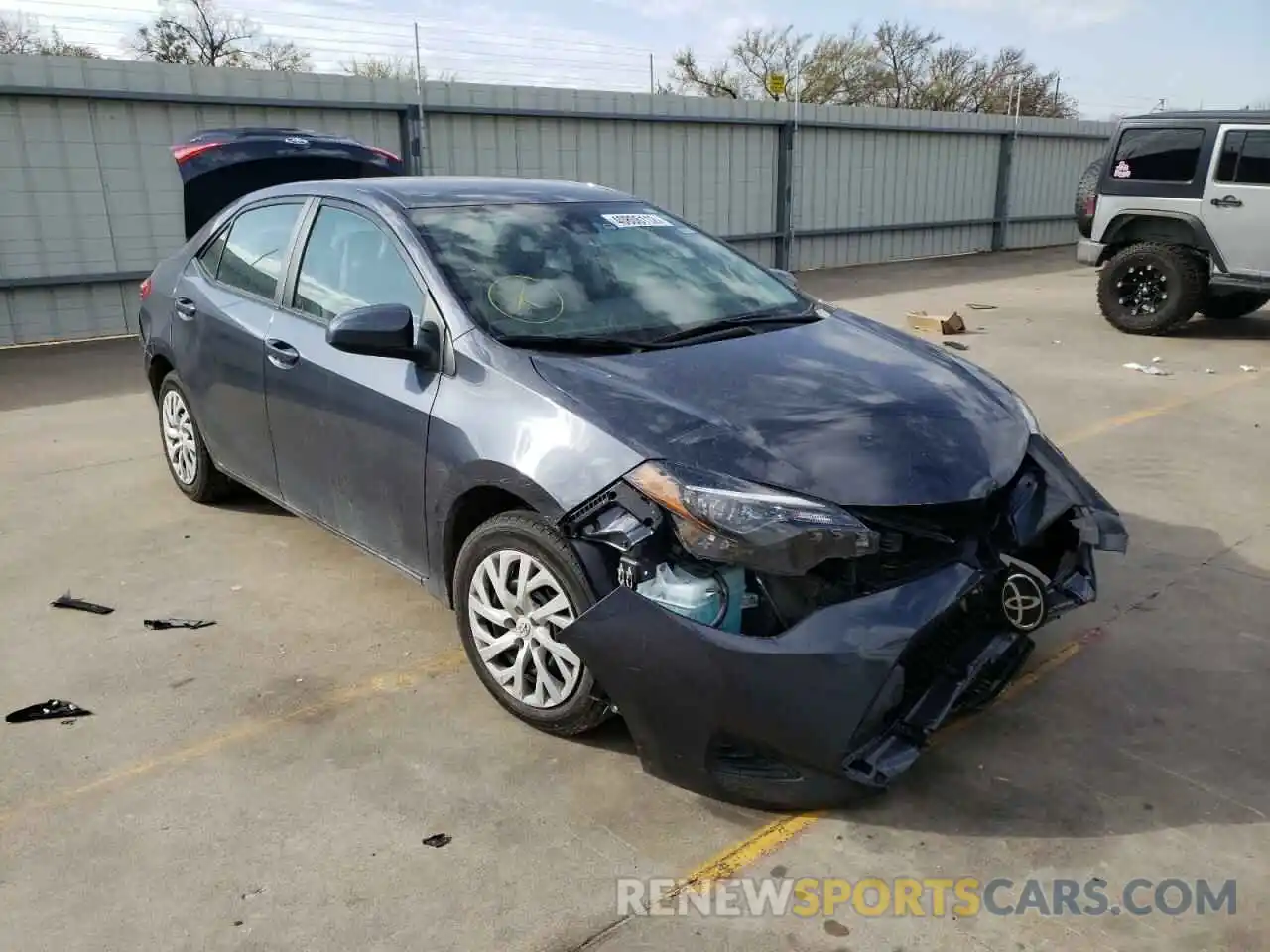 1 Photograph of a damaged car 5YFBURHE8KP876132 TOYOTA COROLLA 2019