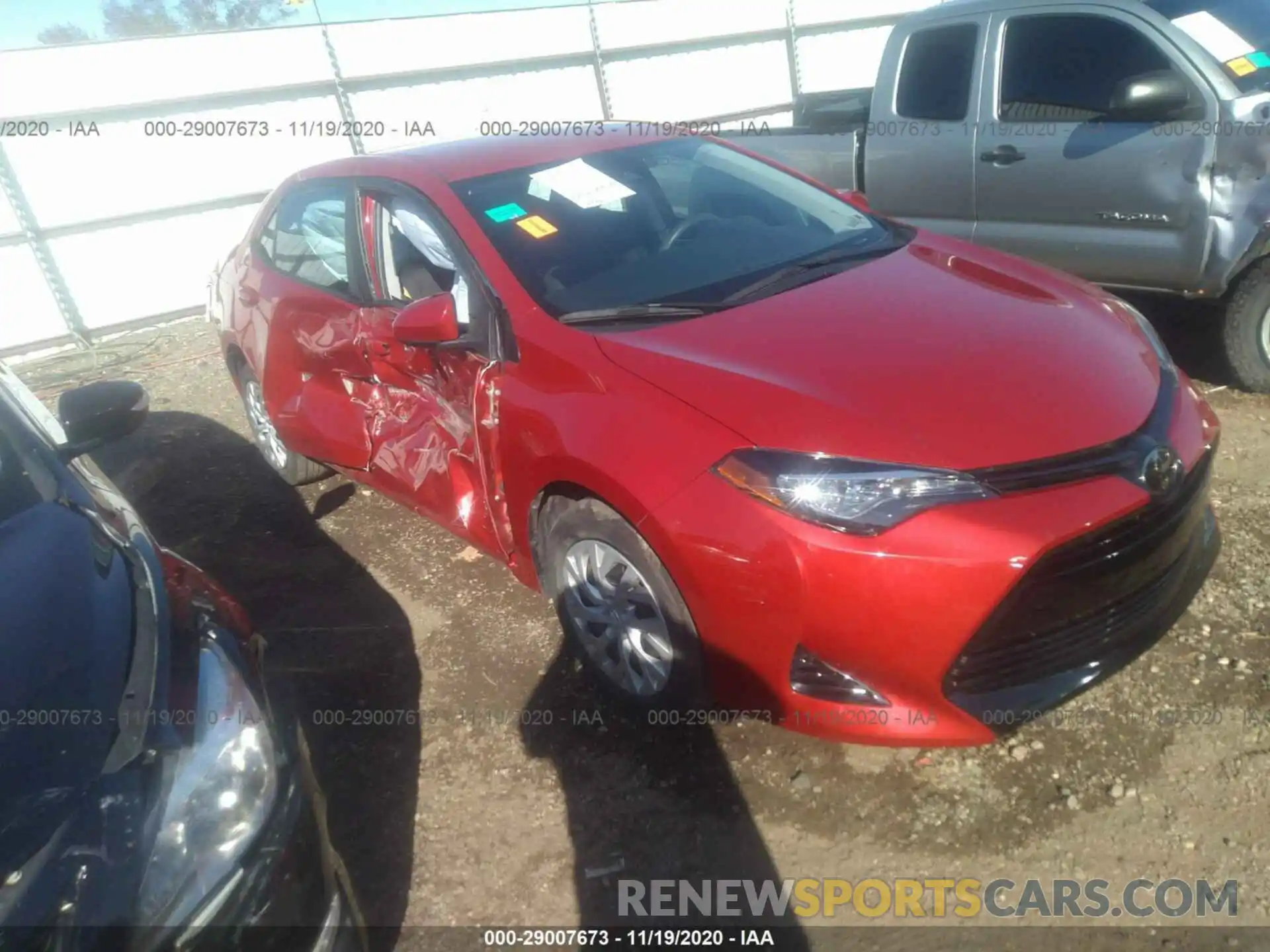 1 Photograph of a damaged car 5YFBURHE8KP876163 TOYOTA COROLLA 2019