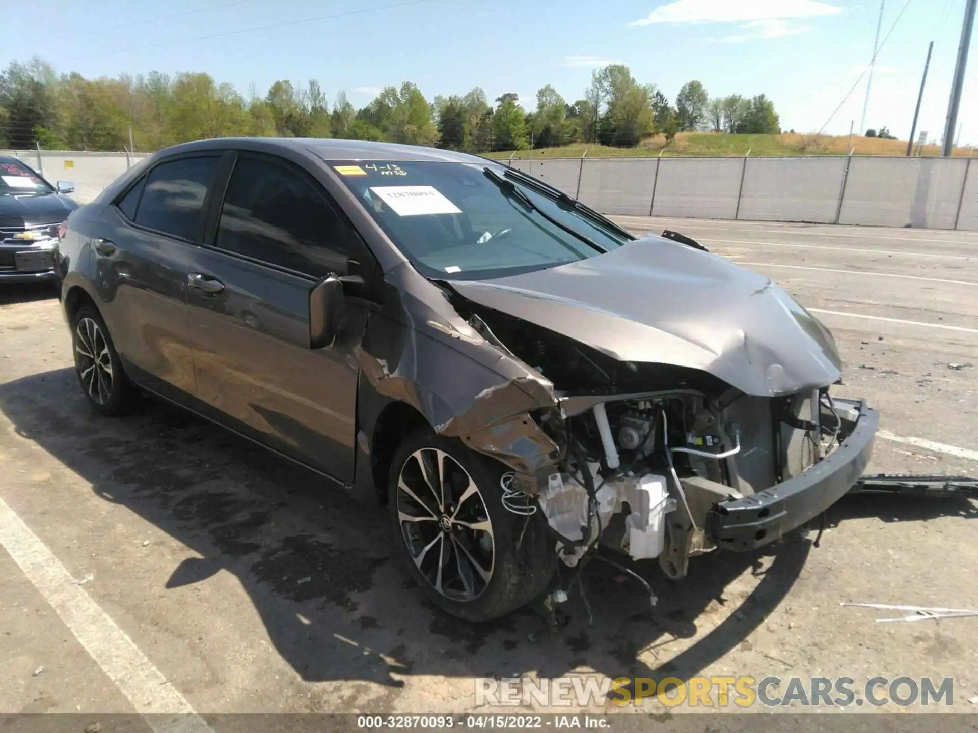 1 Photograph of a damaged car 5YFBURHE8KP876292 TOYOTA COROLLA 2019