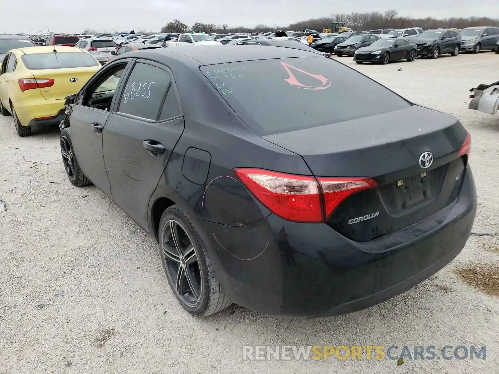 3 Photograph of a damaged car 5YFBURHE8KP876678 TOYOTA COROLLA 2019