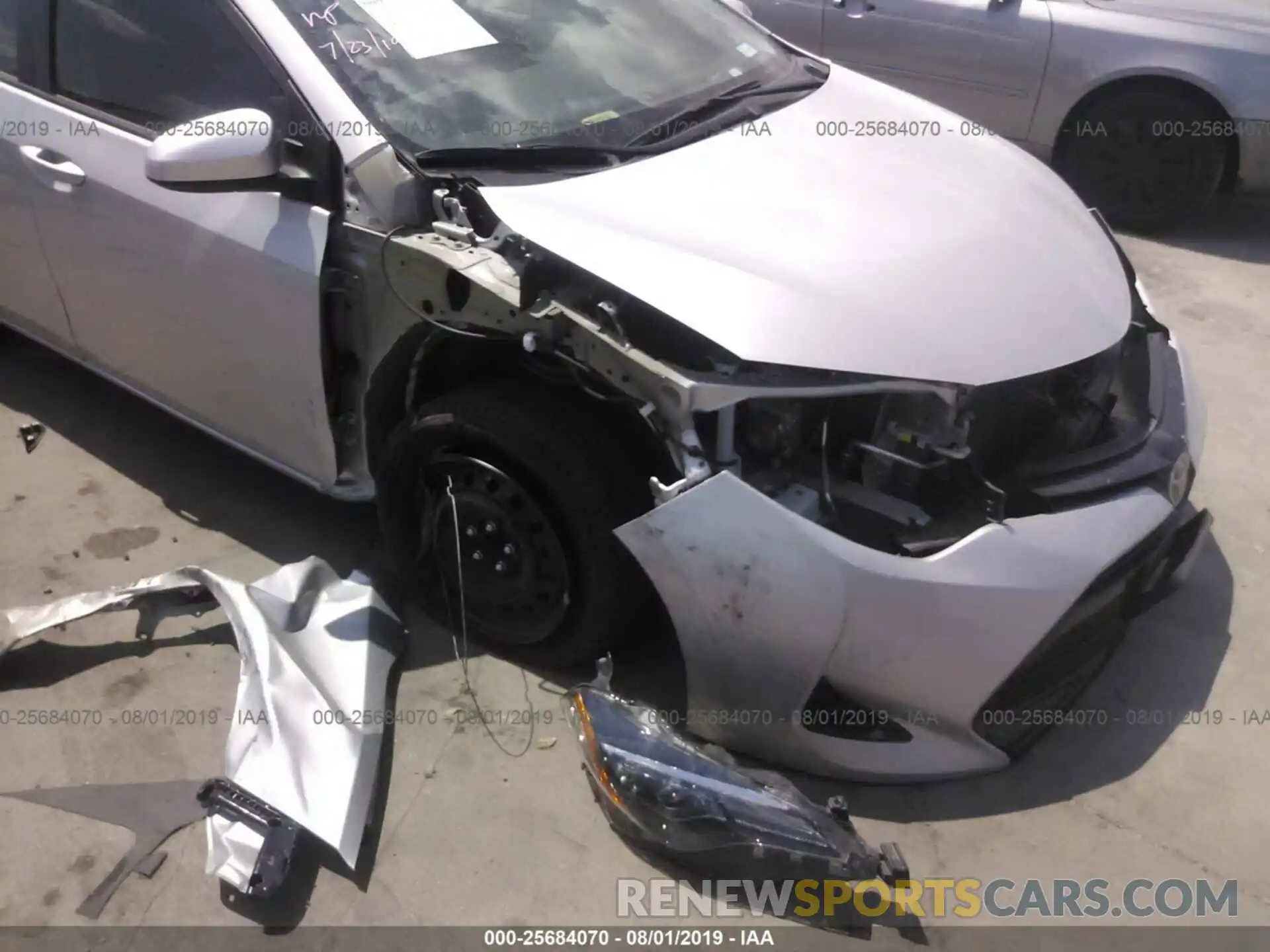 6 Photograph of a damaged car 5YFBURHE8KP876714 TOYOTA COROLLA 2019