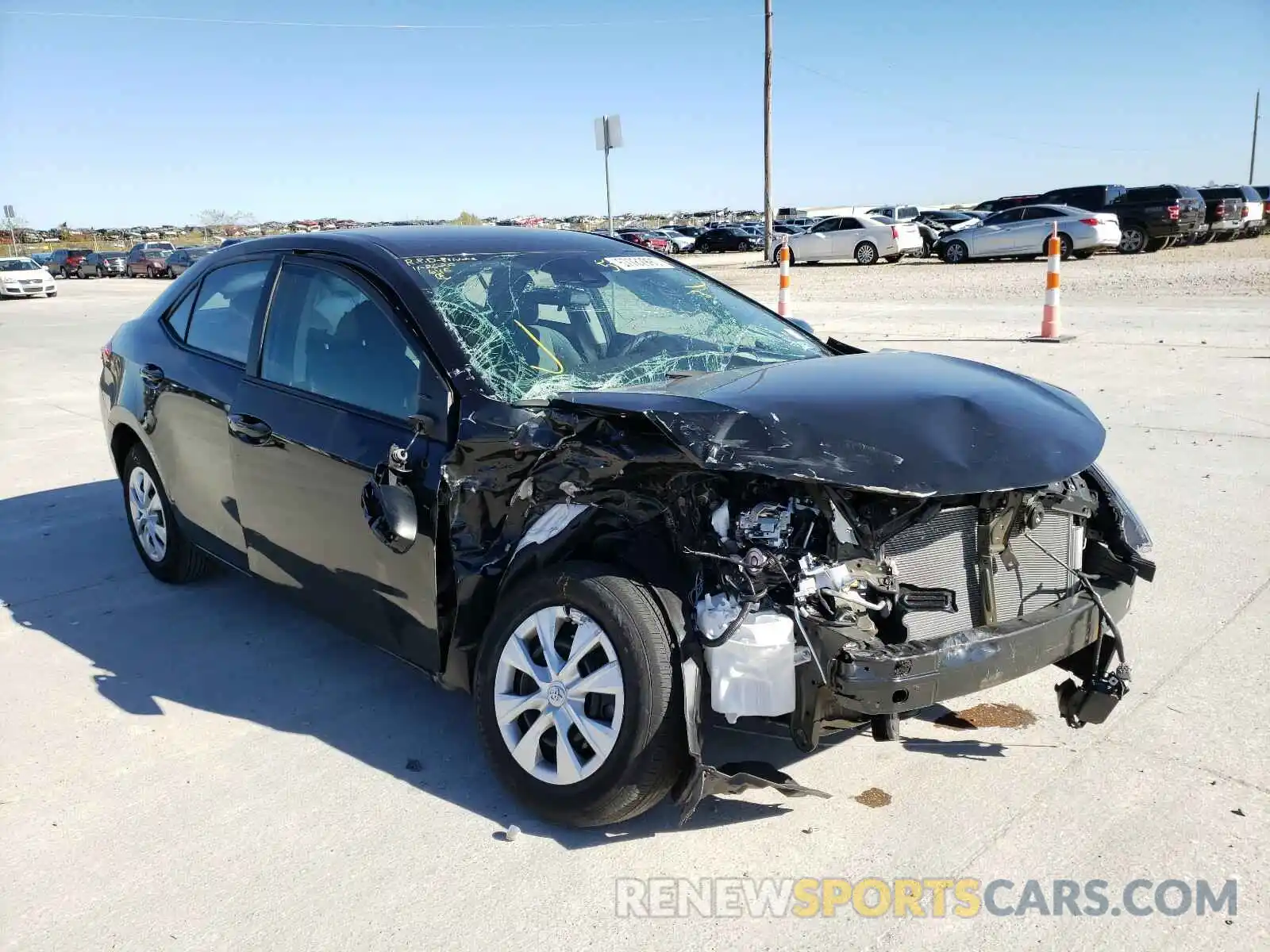 1 Photograph of a damaged car 5YFBURHE8KP877247 TOYOTA COROLLA 2019