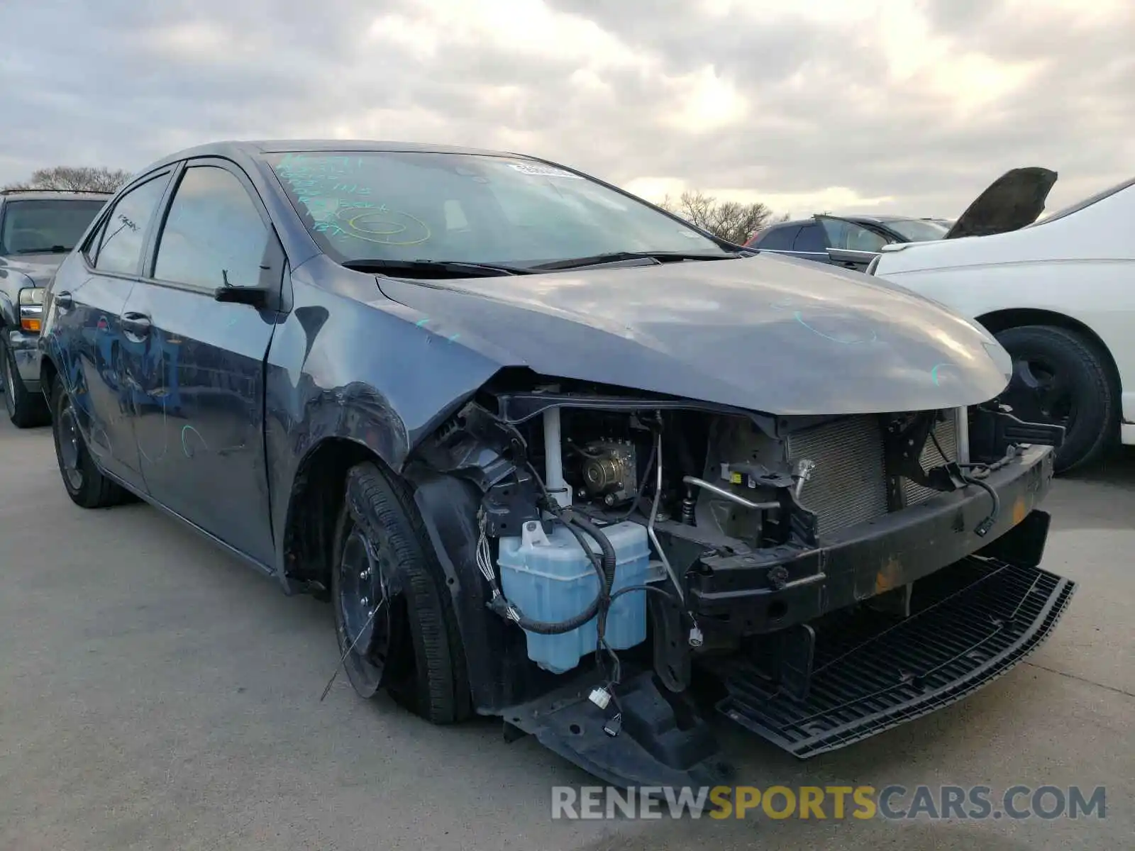 1 Photograph of a damaged car 5YFBURHE8KP877488 TOYOTA COROLLA 2019