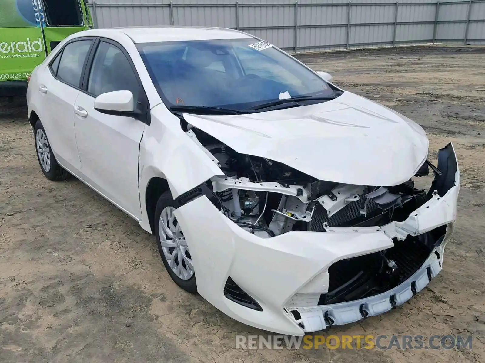 1 Photograph of a damaged car 5YFBURHE8KP877605 TOYOTA COROLLA 2019