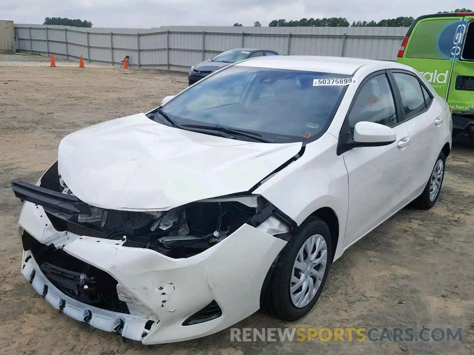 2 Photograph of a damaged car 5YFBURHE8KP877605 TOYOTA COROLLA 2019