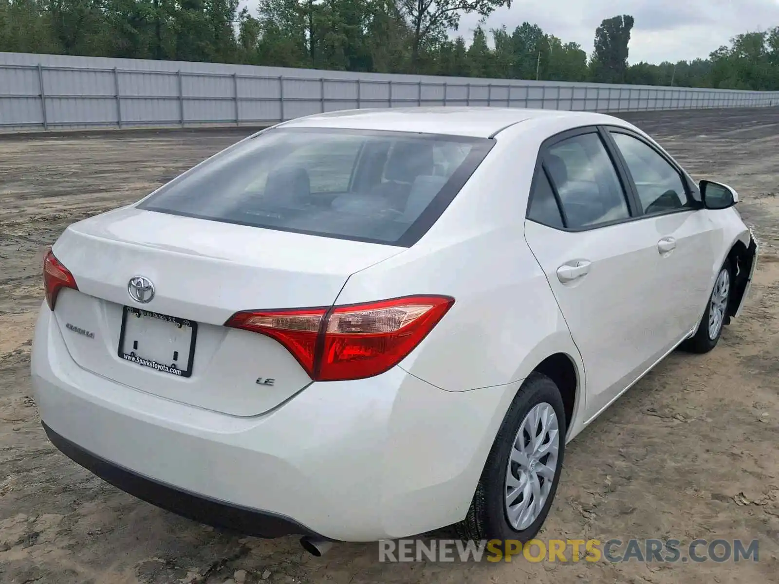 4 Photograph of a damaged car 5YFBURHE8KP877605 TOYOTA COROLLA 2019