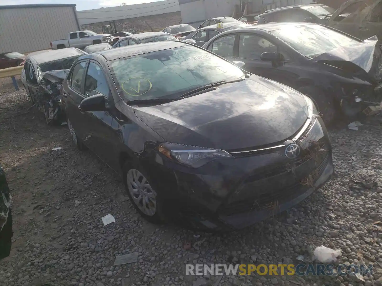 1 Photograph of a damaged car 5YFBURHE8KP877782 TOYOTA COROLLA 2019