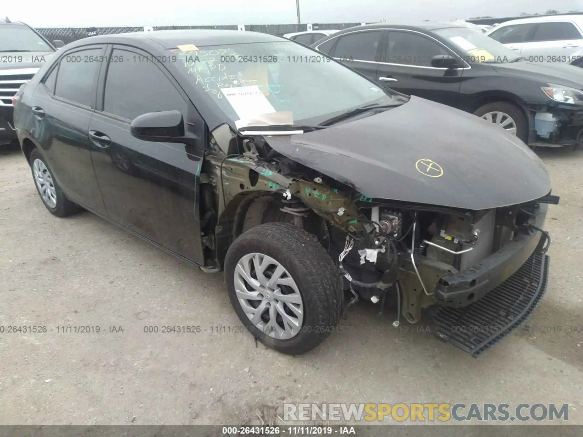 1 Photograph of a damaged car 5YFBURHE8KP878012 TOYOTA COROLLA 2019