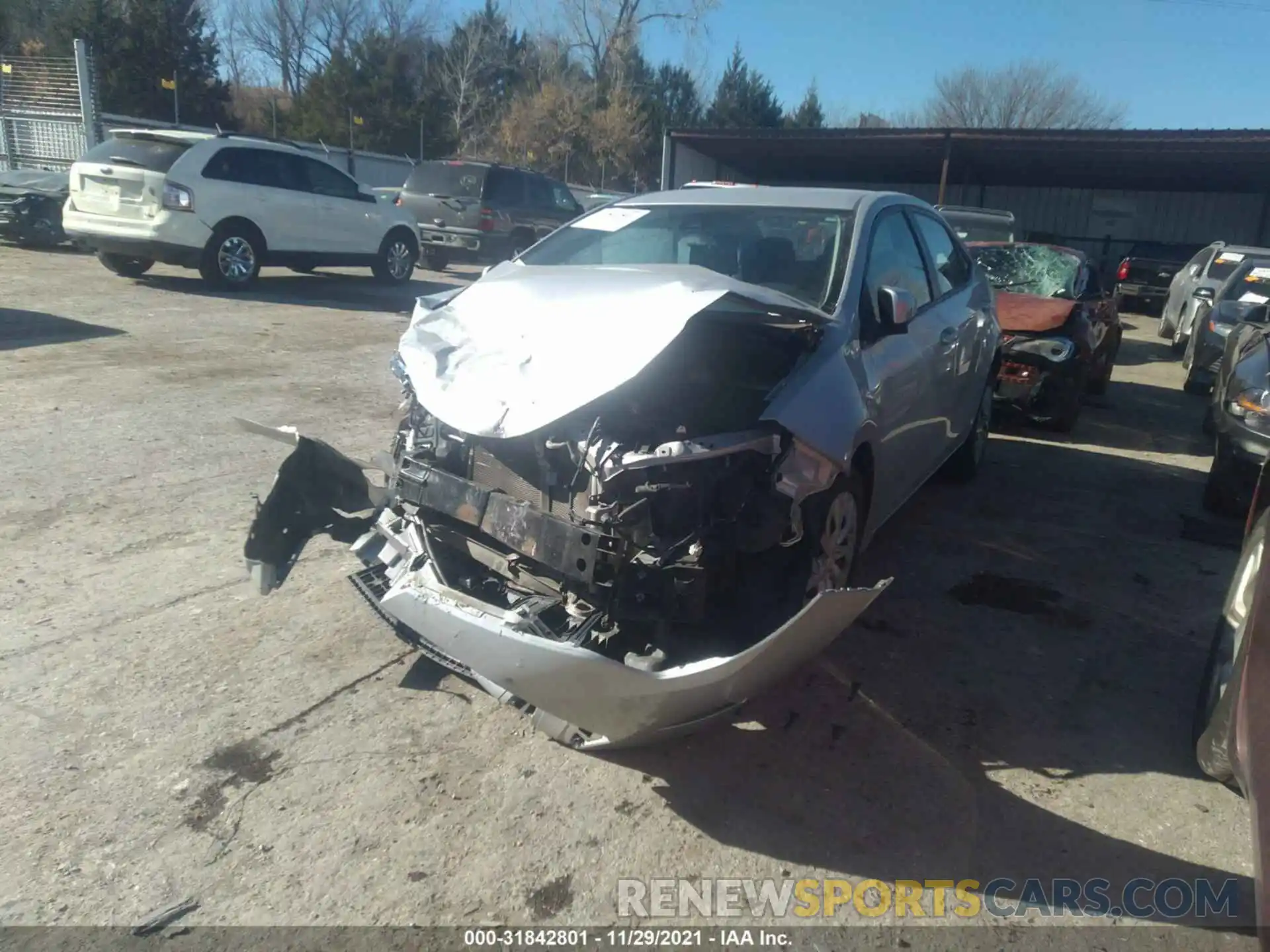 2 Photograph of a damaged car 5YFBURHE8KP878043 TOYOTA COROLLA 2019