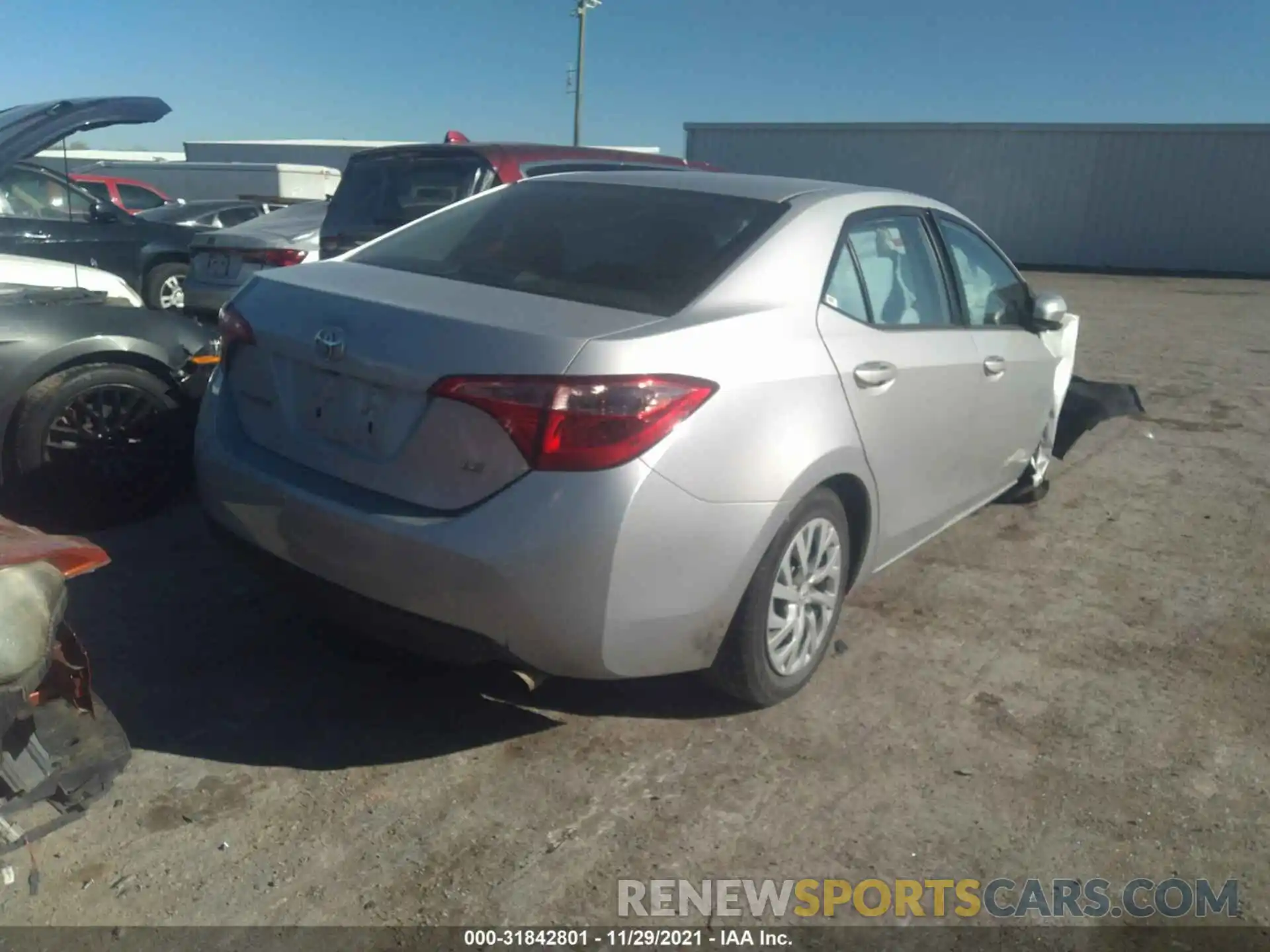 4 Photograph of a damaged car 5YFBURHE8KP878043 TOYOTA COROLLA 2019