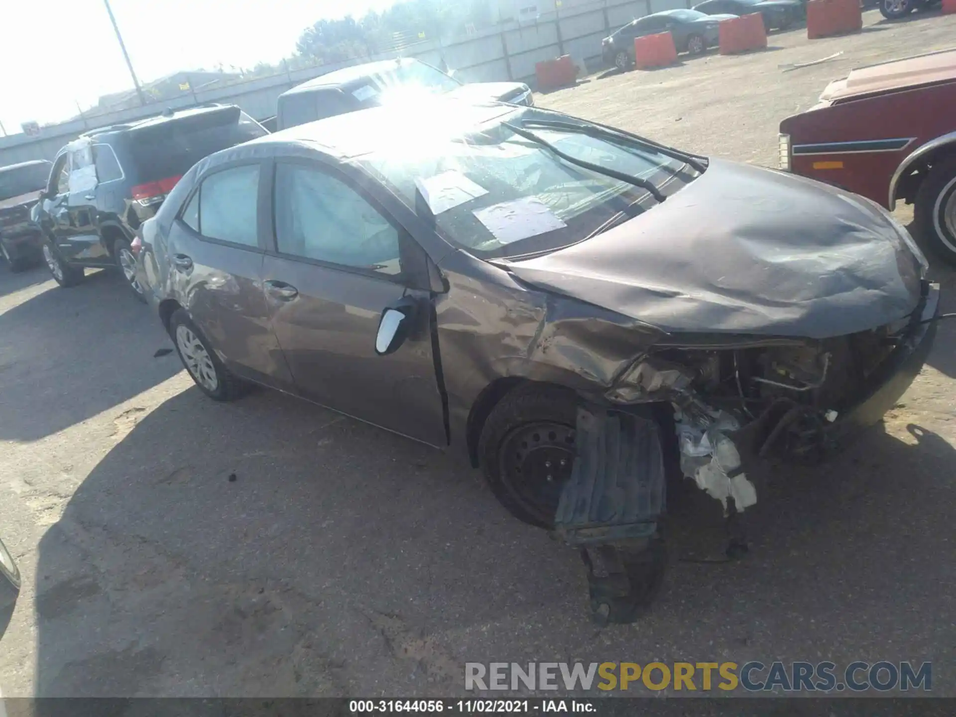 1 Photograph of a damaged car 5YFBURHE8KP878057 TOYOTA COROLLA 2019