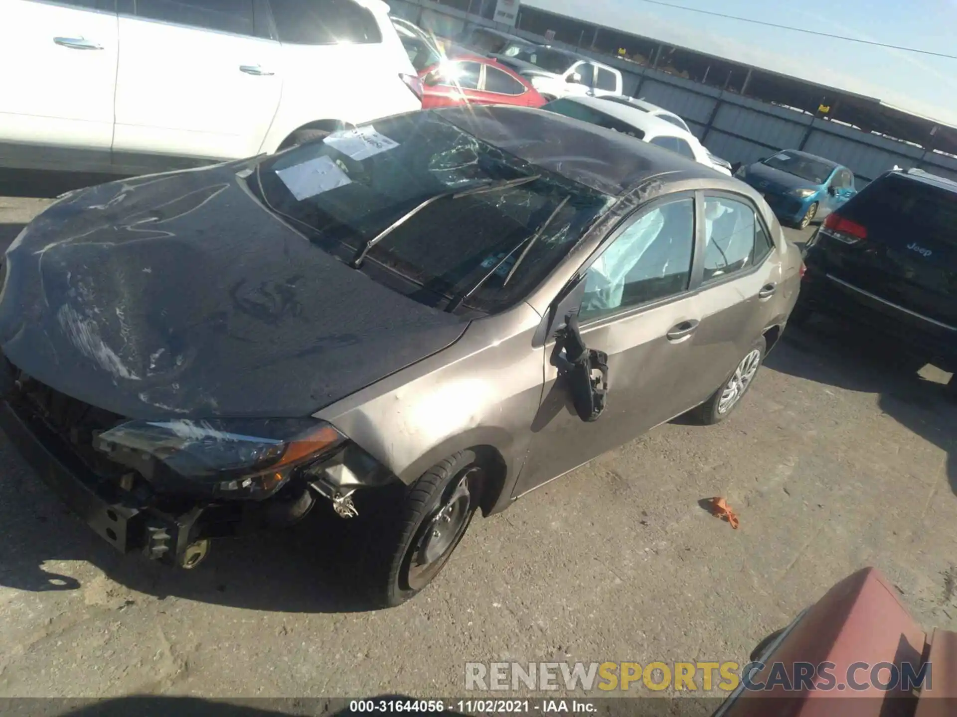 2 Photograph of a damaged car 5YFBURHE8KP878057 TOYOTA COROLLA 2019