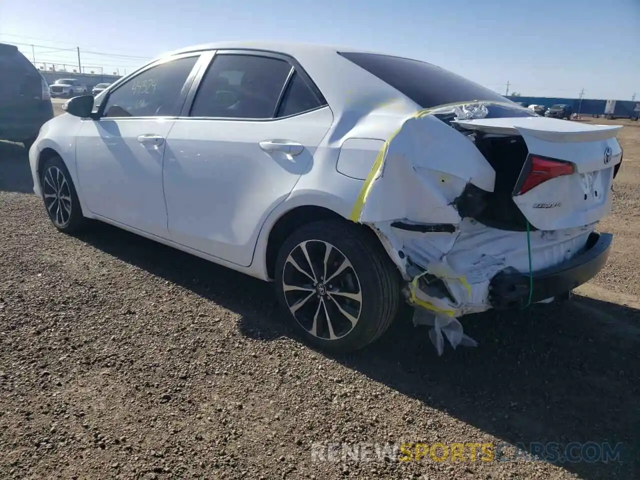 3 Photograph of a damaged car 5YFBURHE8KP878088 TOYOTA COROLLA 2019