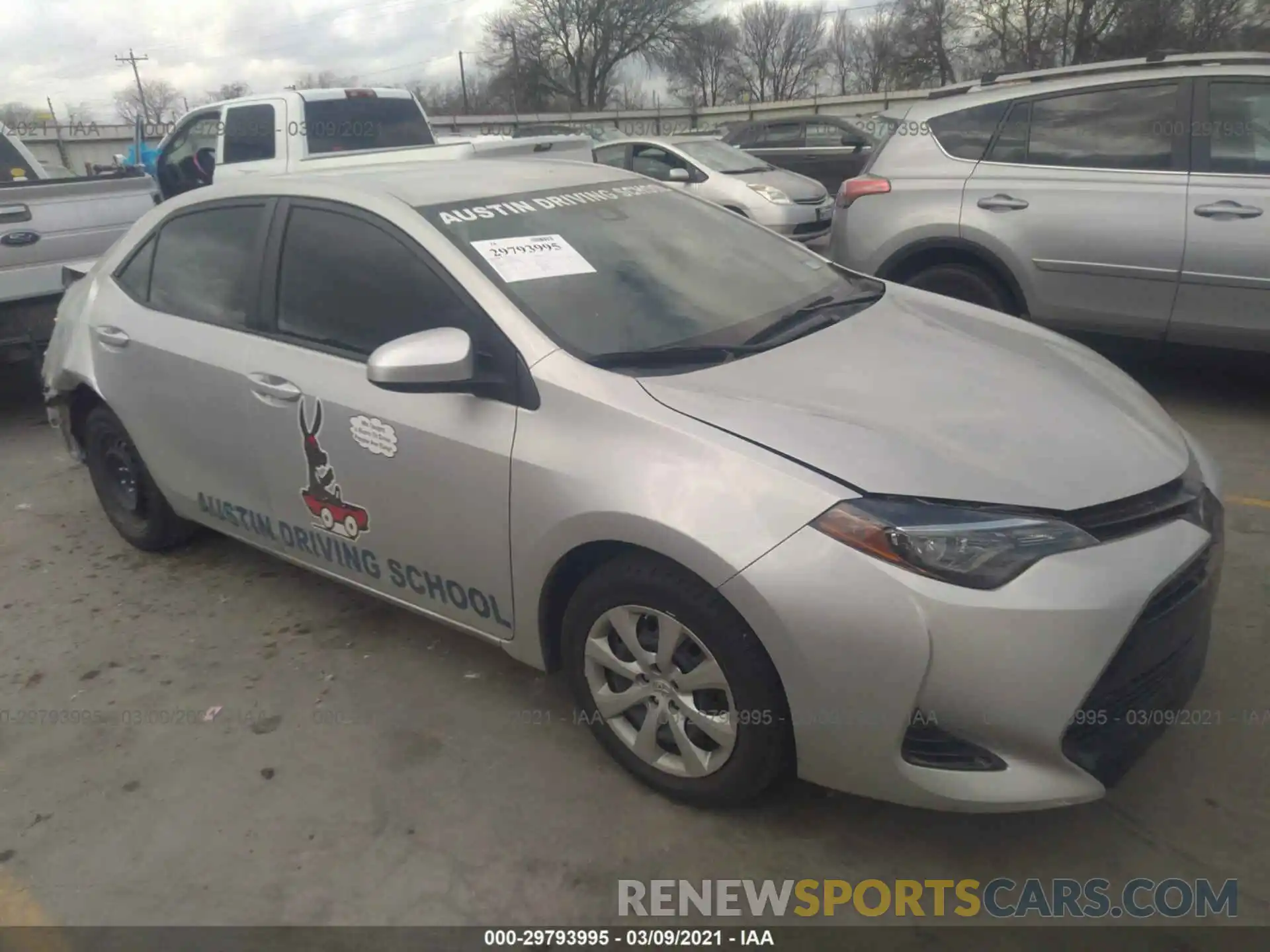 1 Photograph of a damaged car 5YFBURHE8KP878320 TOYOTA COROLLA 2019