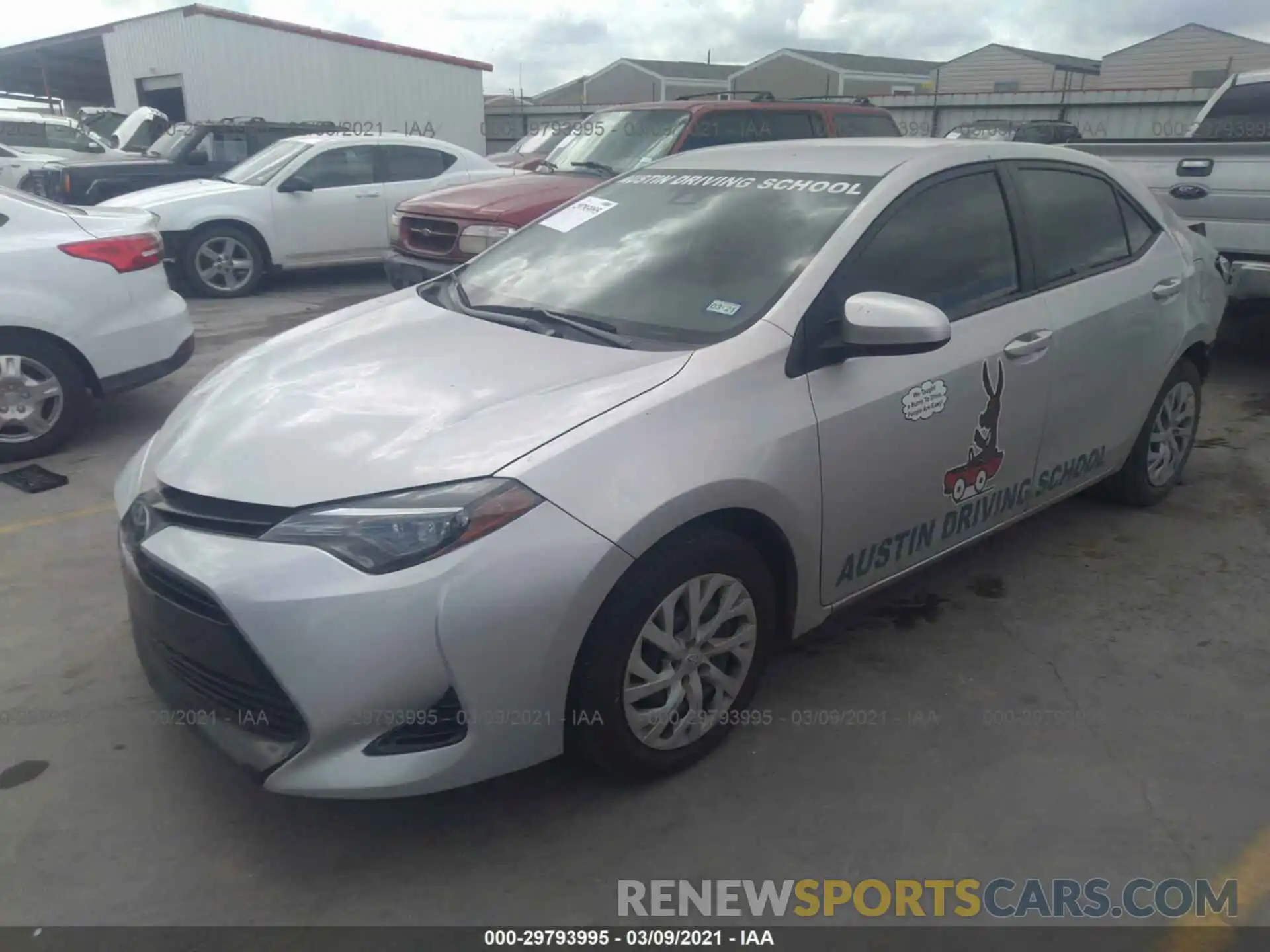 2 Photograph of a damaged car 5YFBURHE8KP878320 TOYOTA COROLLA 2019