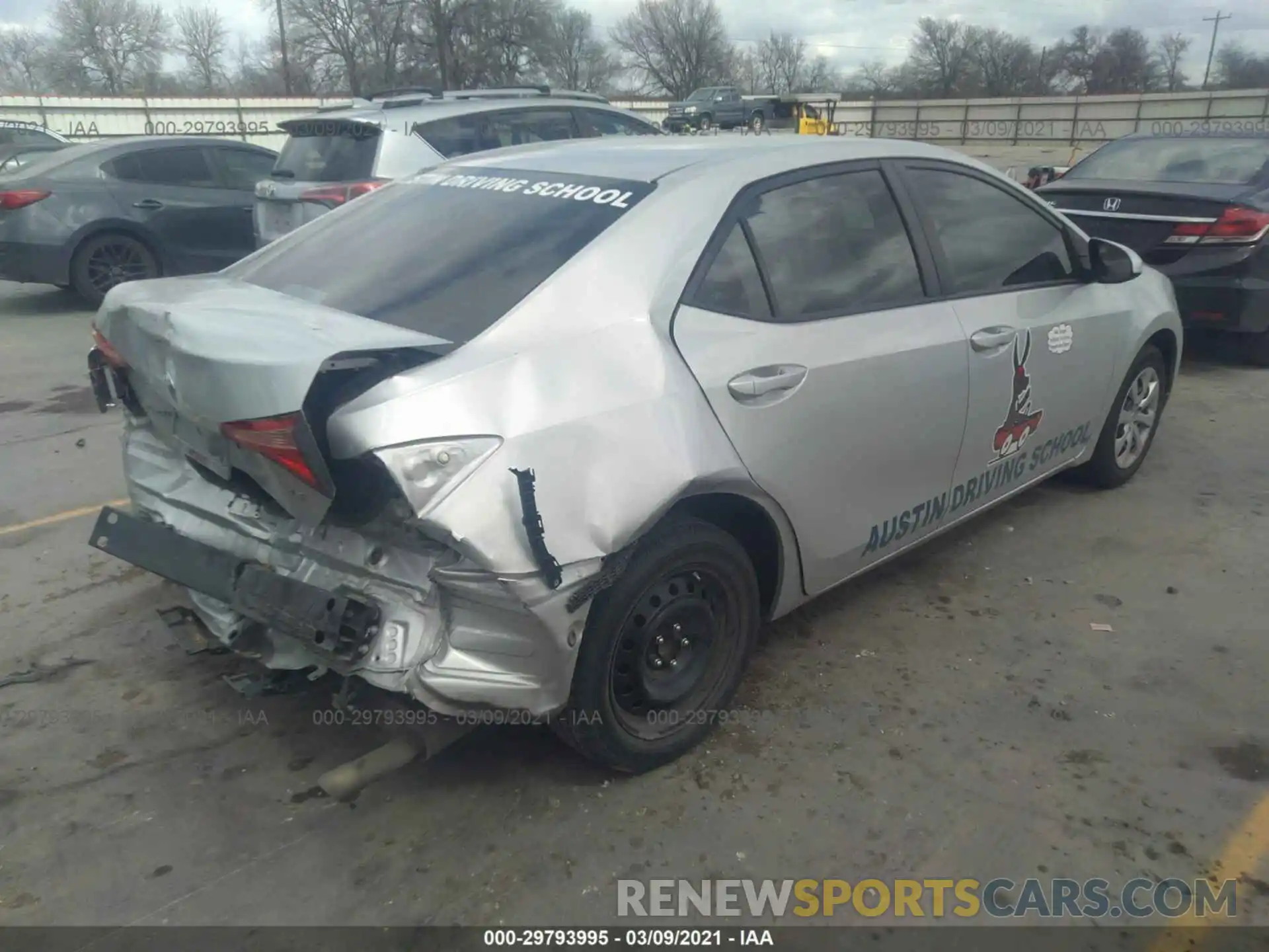 4 Photograph of a damaged car 5YFBURHE8KP878320 TOYOTA COROLLA 2019