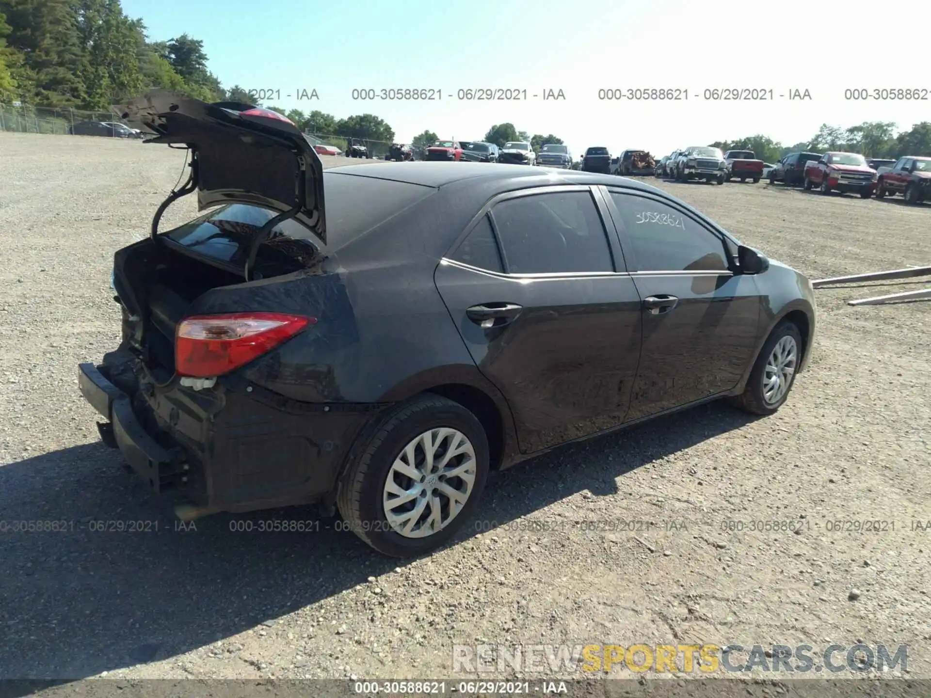 4 Photograph of a damaged car 5YFBURHE8KP878446 TOYOTA COROLLA 2019