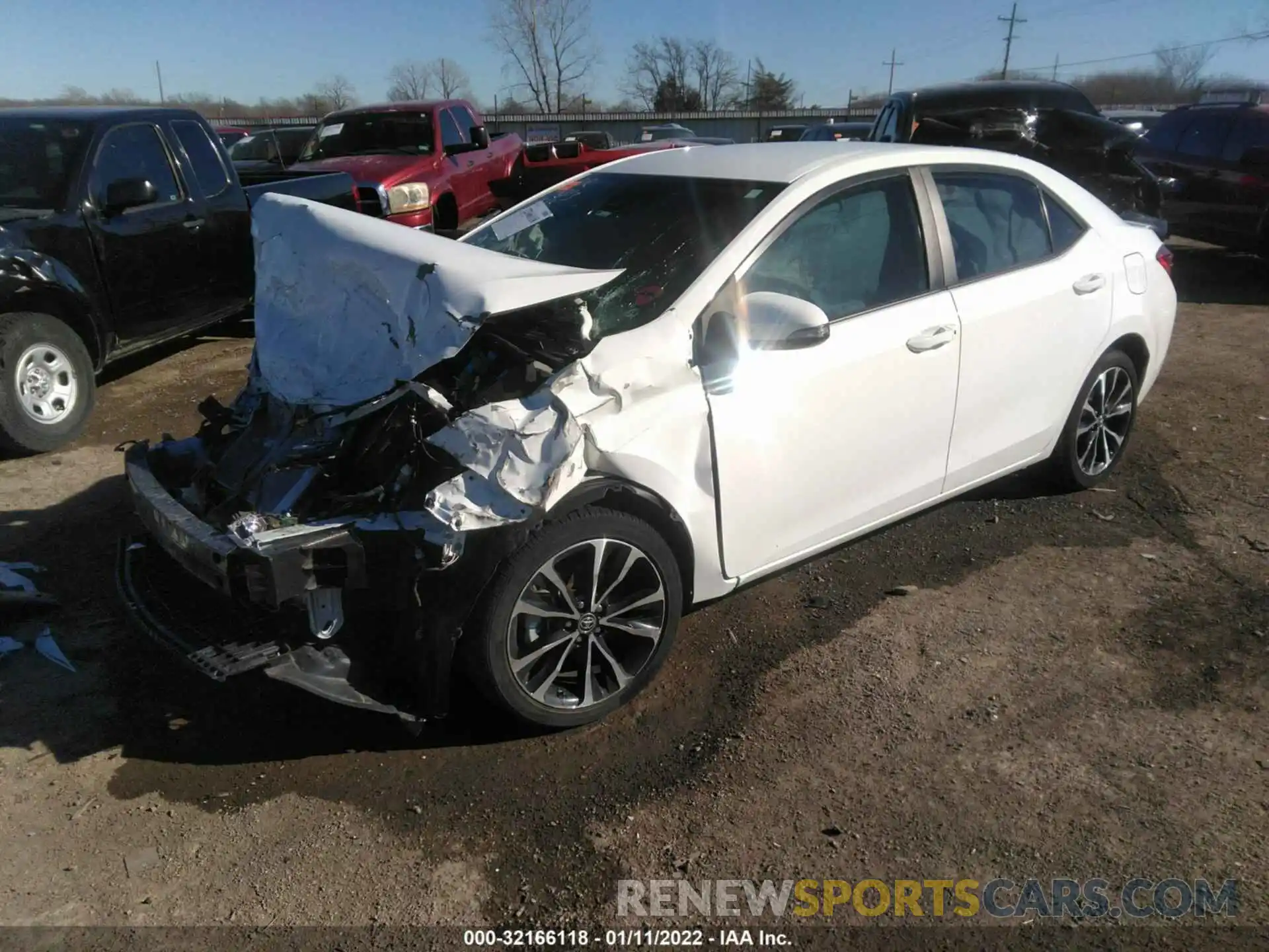 2 Photograph of a damaged car 5YFBURHE8KP878740 TOYOTA COROLLA 2019