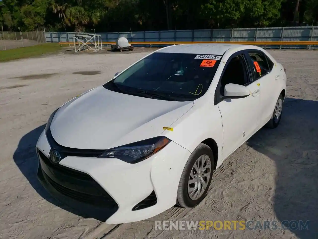 2 Photograph of a damaged car 5YFBURHE8KP878821 TOYOTA COROLLA 2019