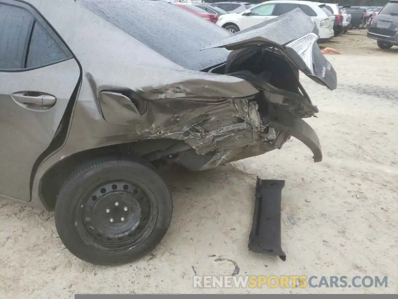 9 Photograph of a damaged car 5YFBURHE8KP878981 TOYOTA COROLLA 2019