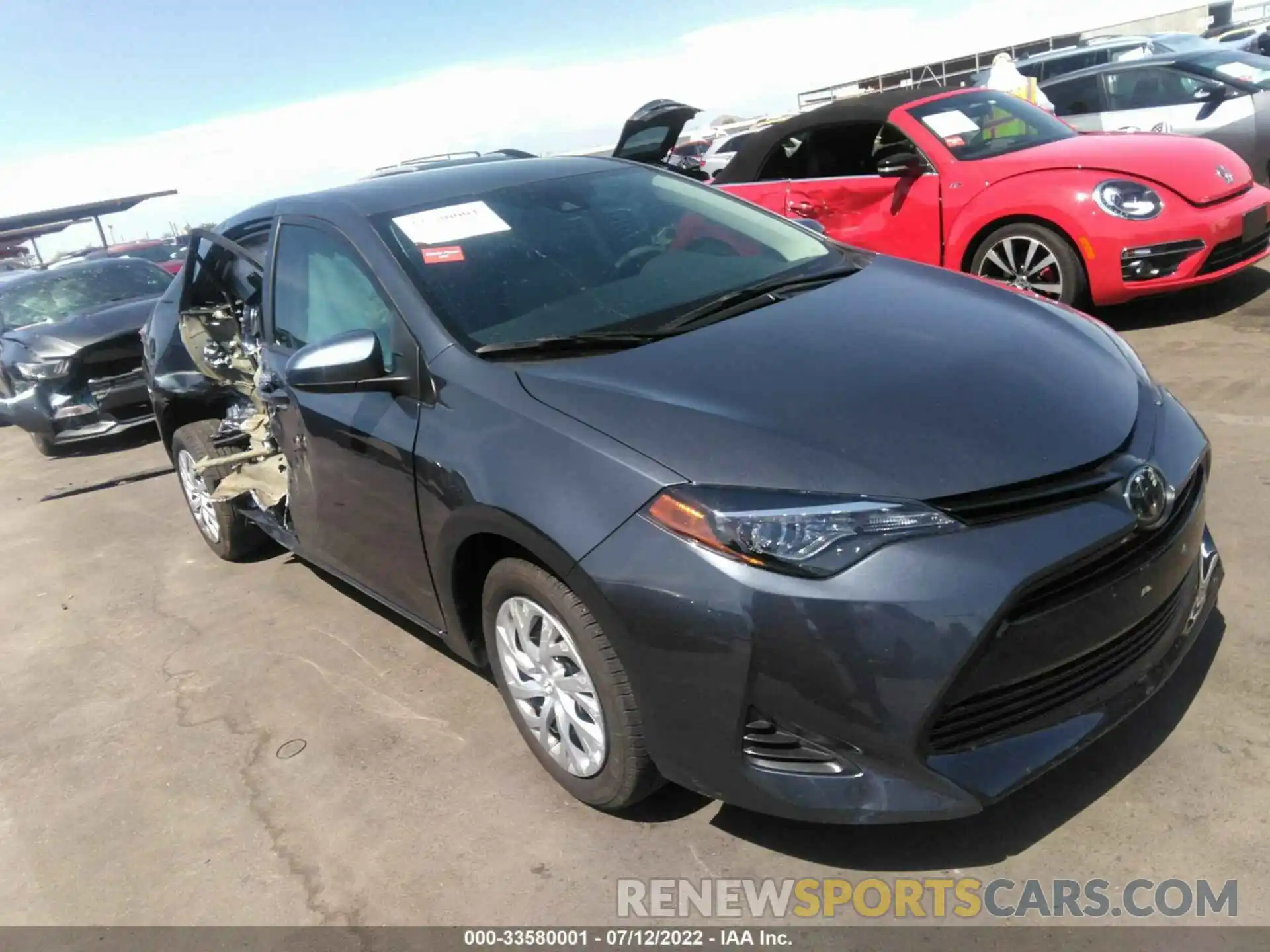 1 Photograph of a damaged car 5YFBURHE8KP879483 TOYOTA COROLLA 2019