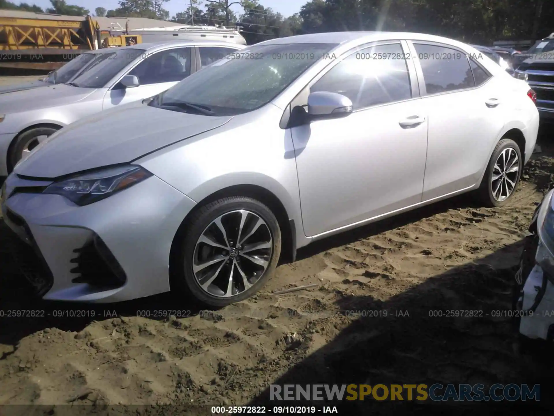 2 Photograph of a damaged car 5YFBURHE8KP879743 TOYOTA COROLLA 2019