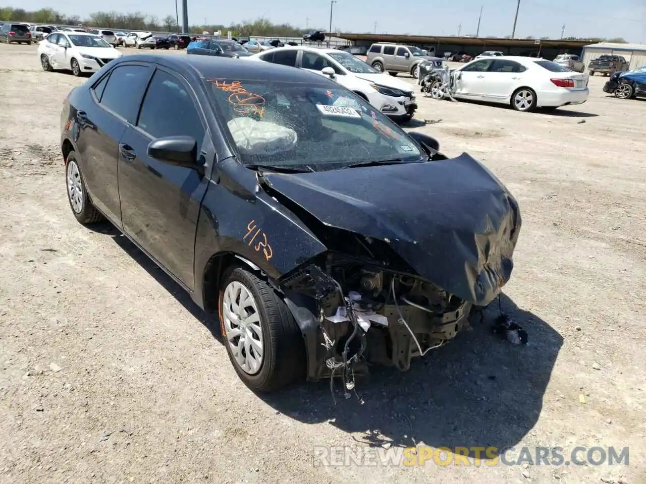 1 Photograph of a damaged car 5YFBURHE8KP879838 TOYOTA COROLLA 2019