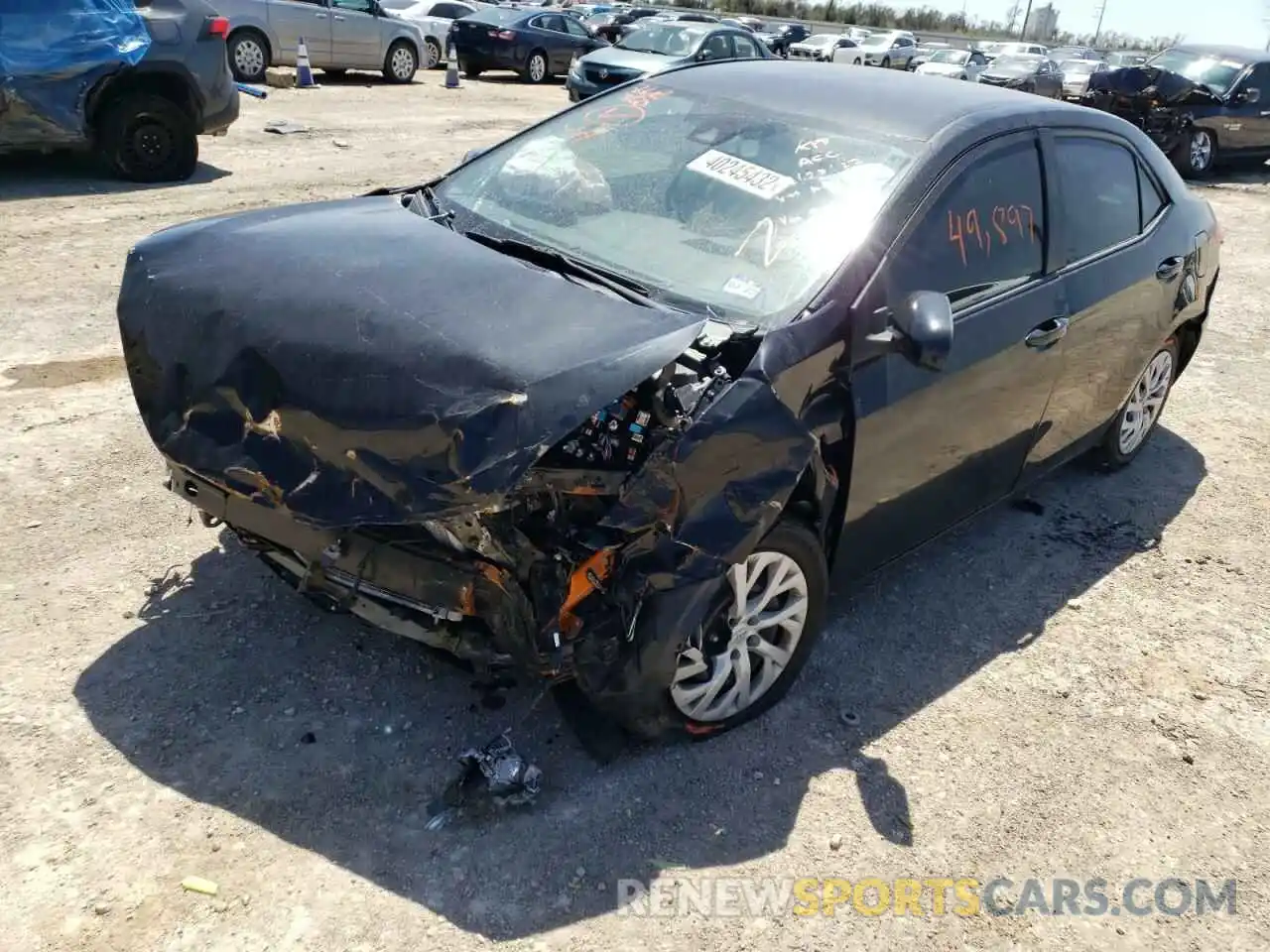 2 Photograph of a damaged car 5YFBURHE8KP879838 TOYOTA COROLLA 2019