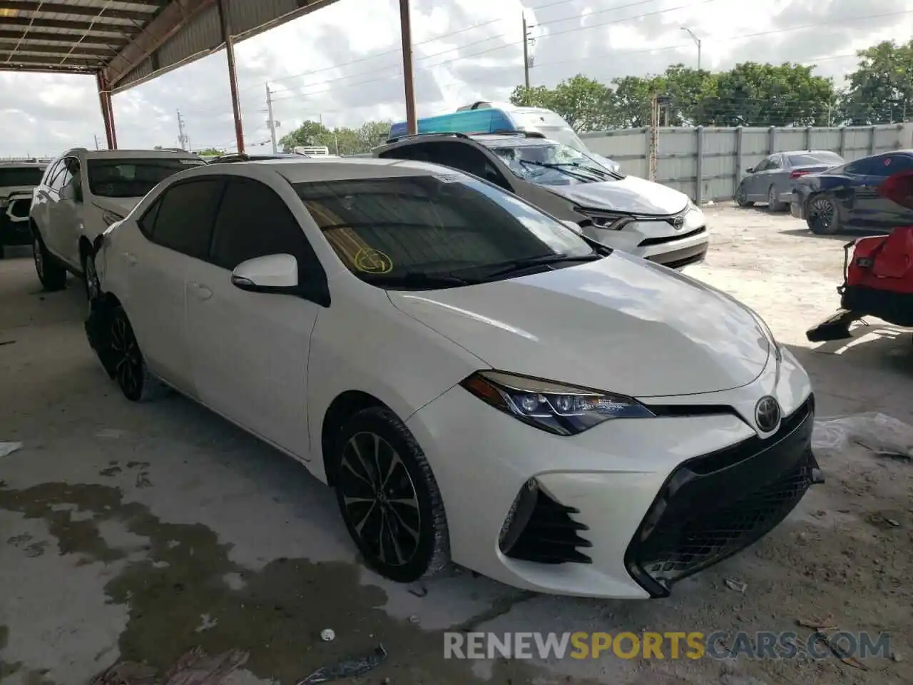 1 Photograph of a damaged car 5YFBURHE8KP880021 TOYOTA COROLLA 2019