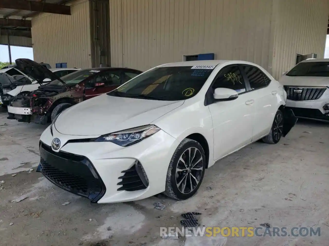 2 Photograph of a damaged car 5YFBURHE8KP880021 TOYOTA COROLLA 2019